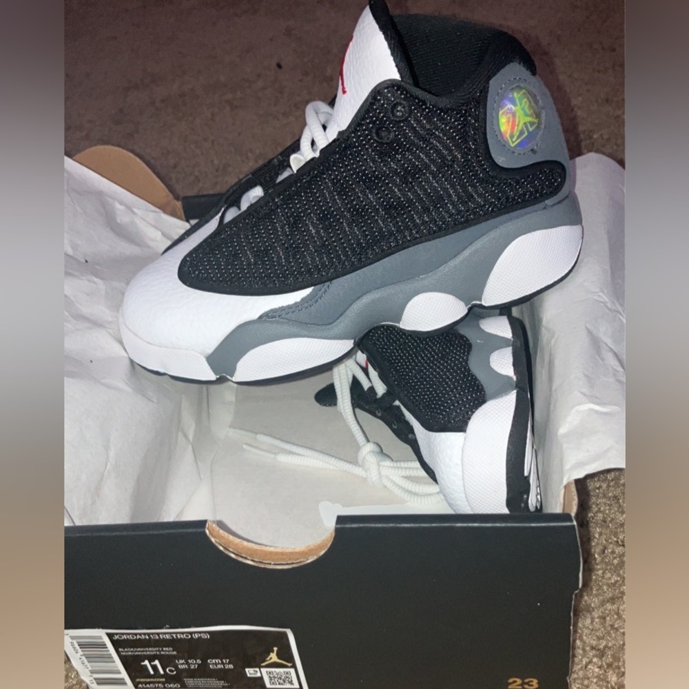 Pre School Air Jordan Retro 13 “Black Flint”